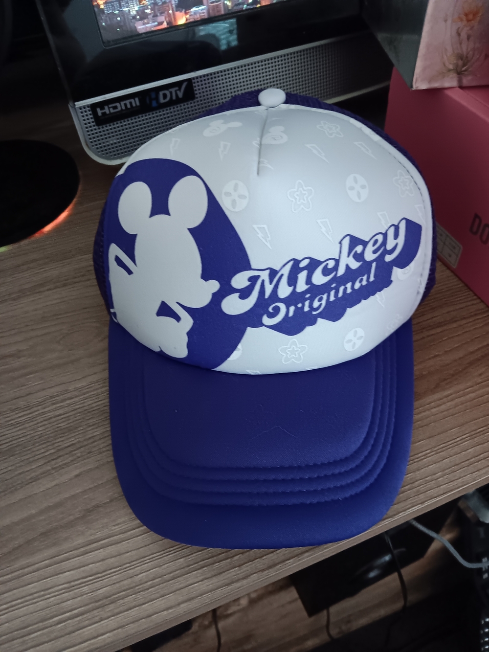 Disney Mickey Original Blue and White Kids Trucker Hat